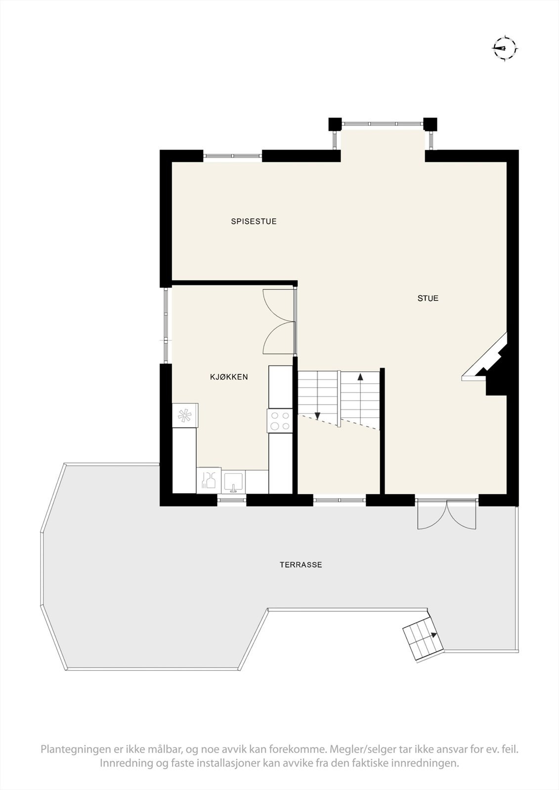 Første etasje - Se punkt "ferdigattest". Galleribilde