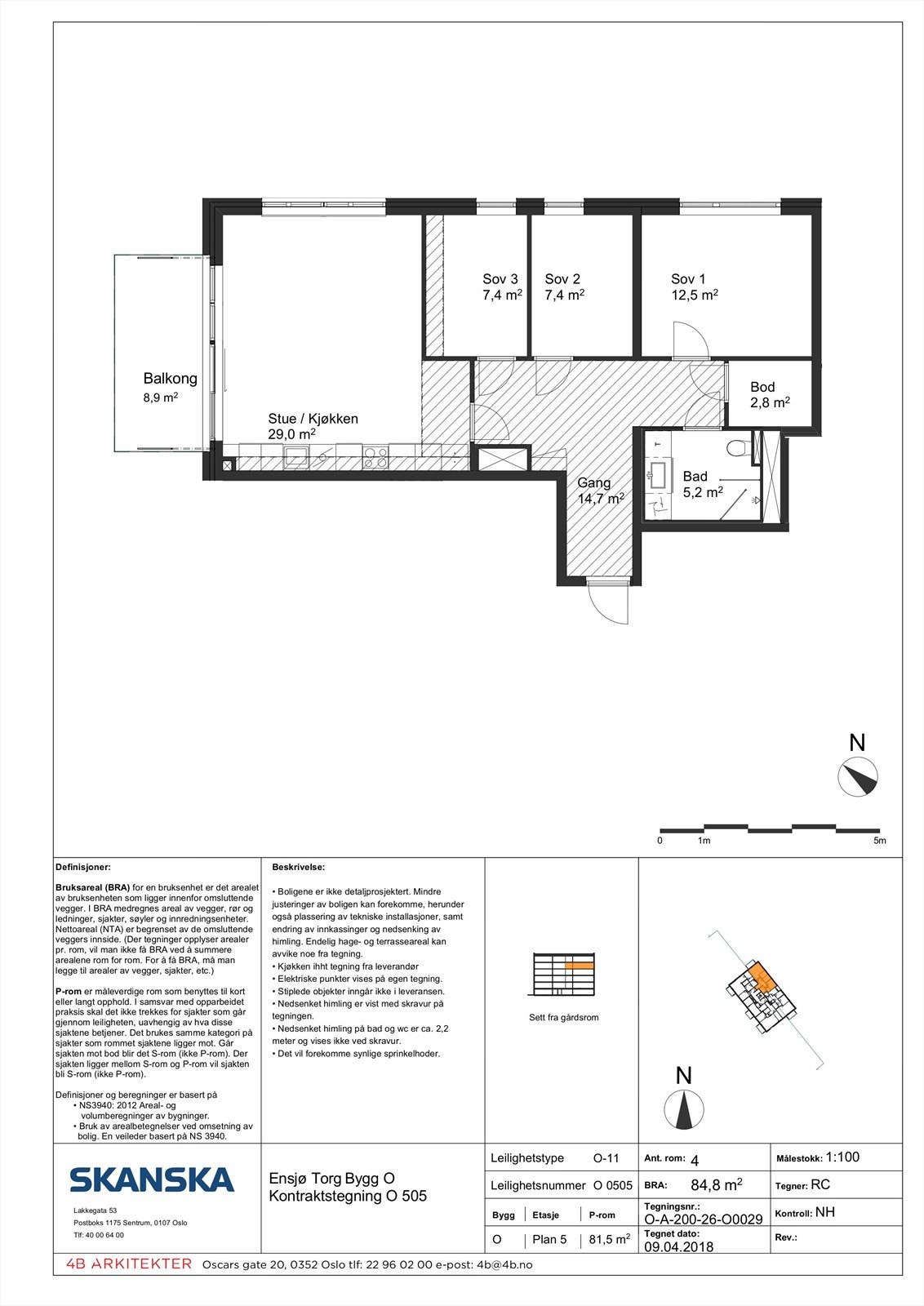 Alternativ planløsning. Opprinnelig var leiligheten tiltenkt som en 4-roms. Galleribilde
