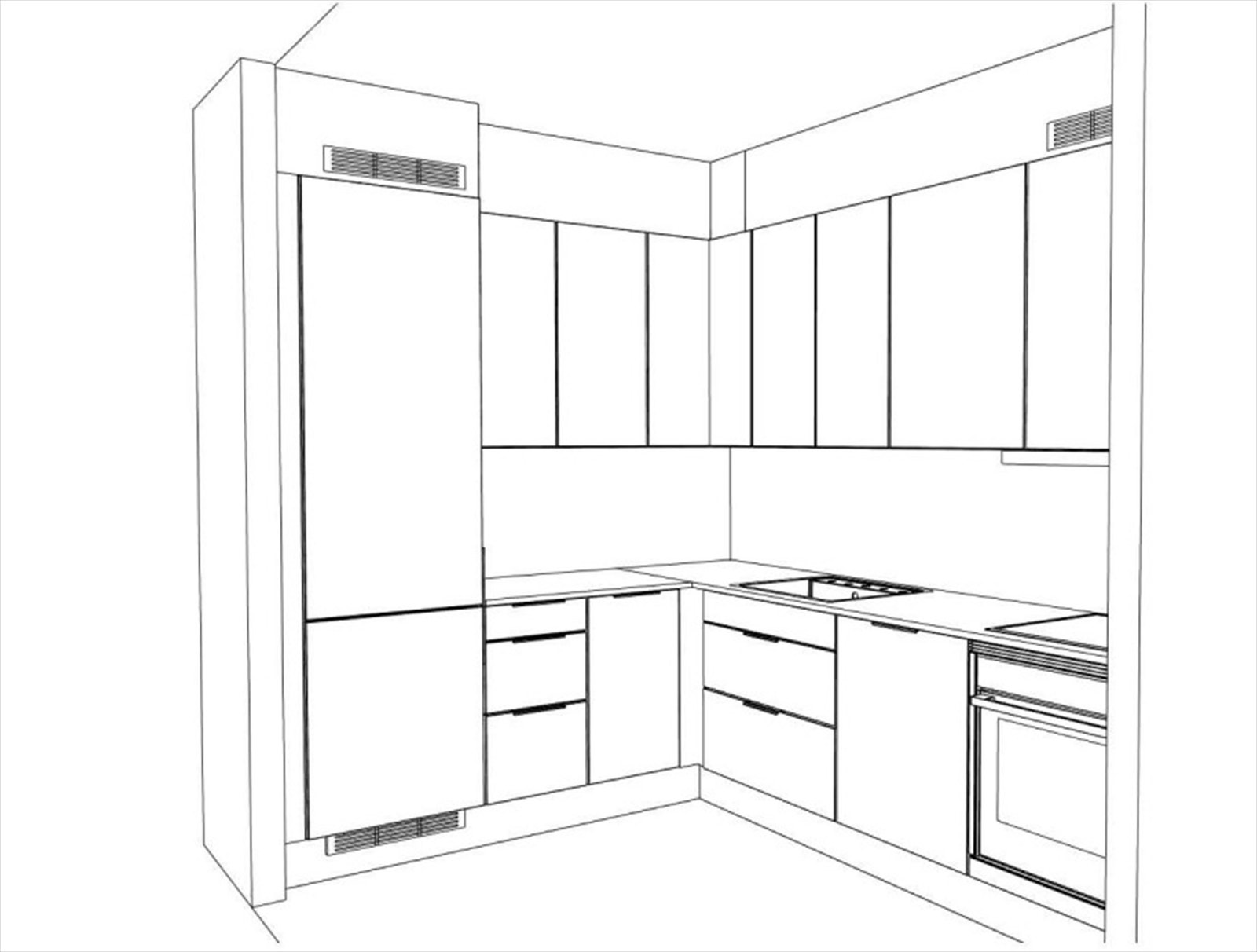 Illustrasjon kjøkkenleveranse i denne leiligheten. Avvik kan forekomme. Galleribilde