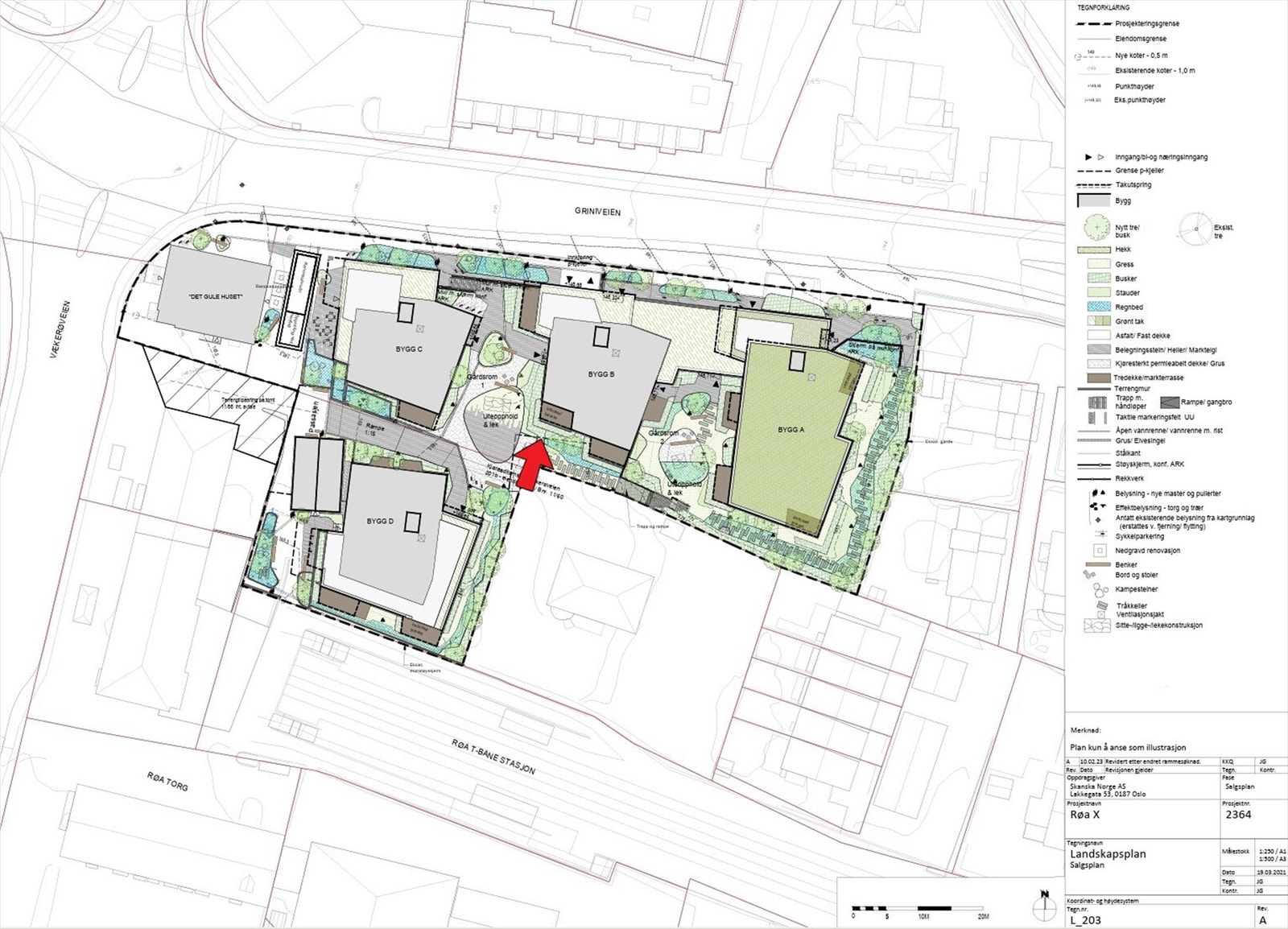 Landskapsplan med makering av beliggenhet. Avvik kan forekomme. Galleribilde