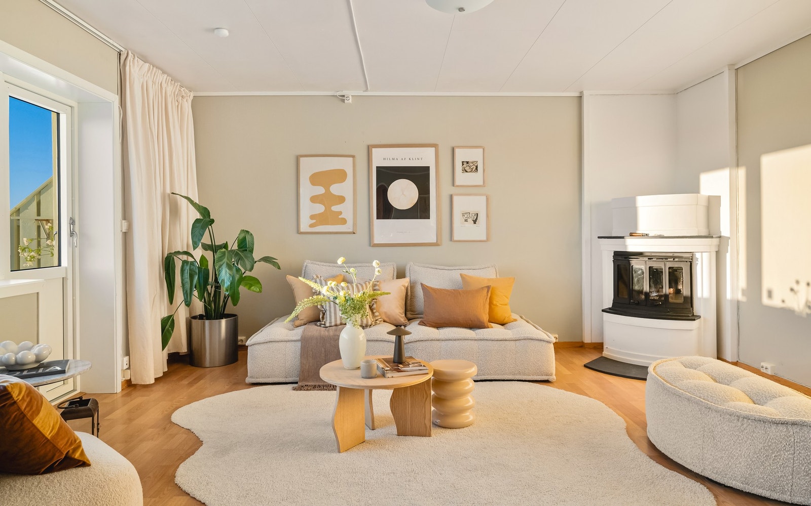 Det er benyttet en lun fargepalett. Galleribilde