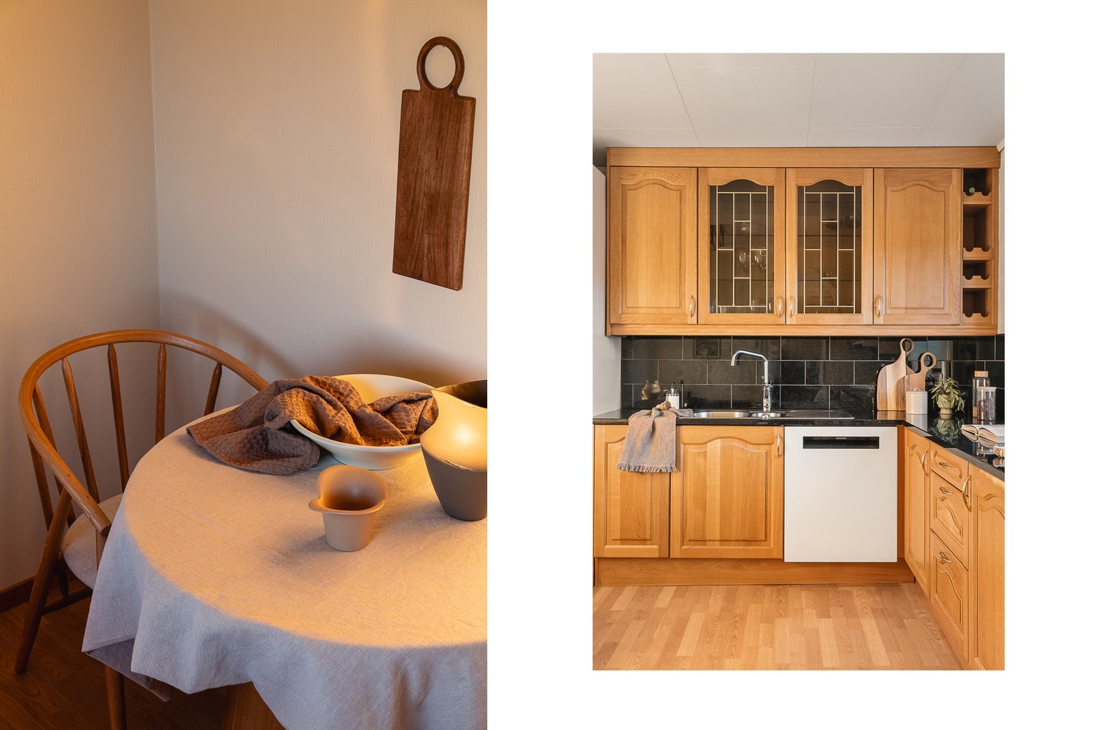 Det er plass til en koselig spisegruppe på kjøkkenet. Galleribilde