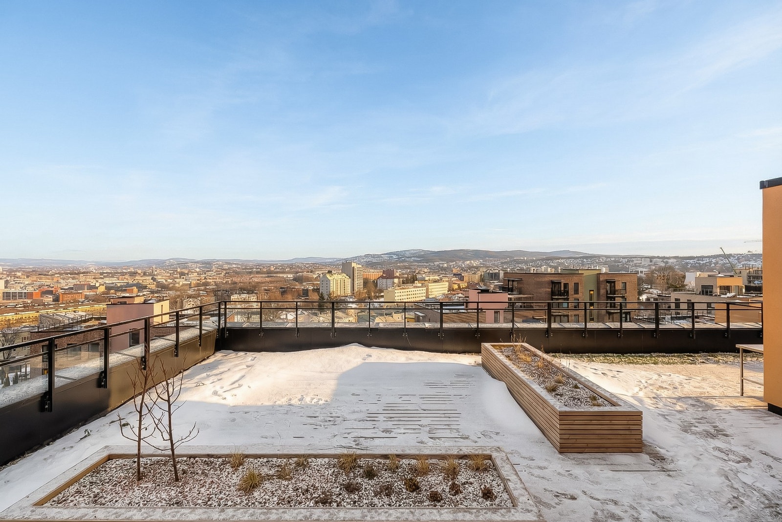 Til glede for beboerne er det også tilgang til fantastisk takterrasse. Galleribilde