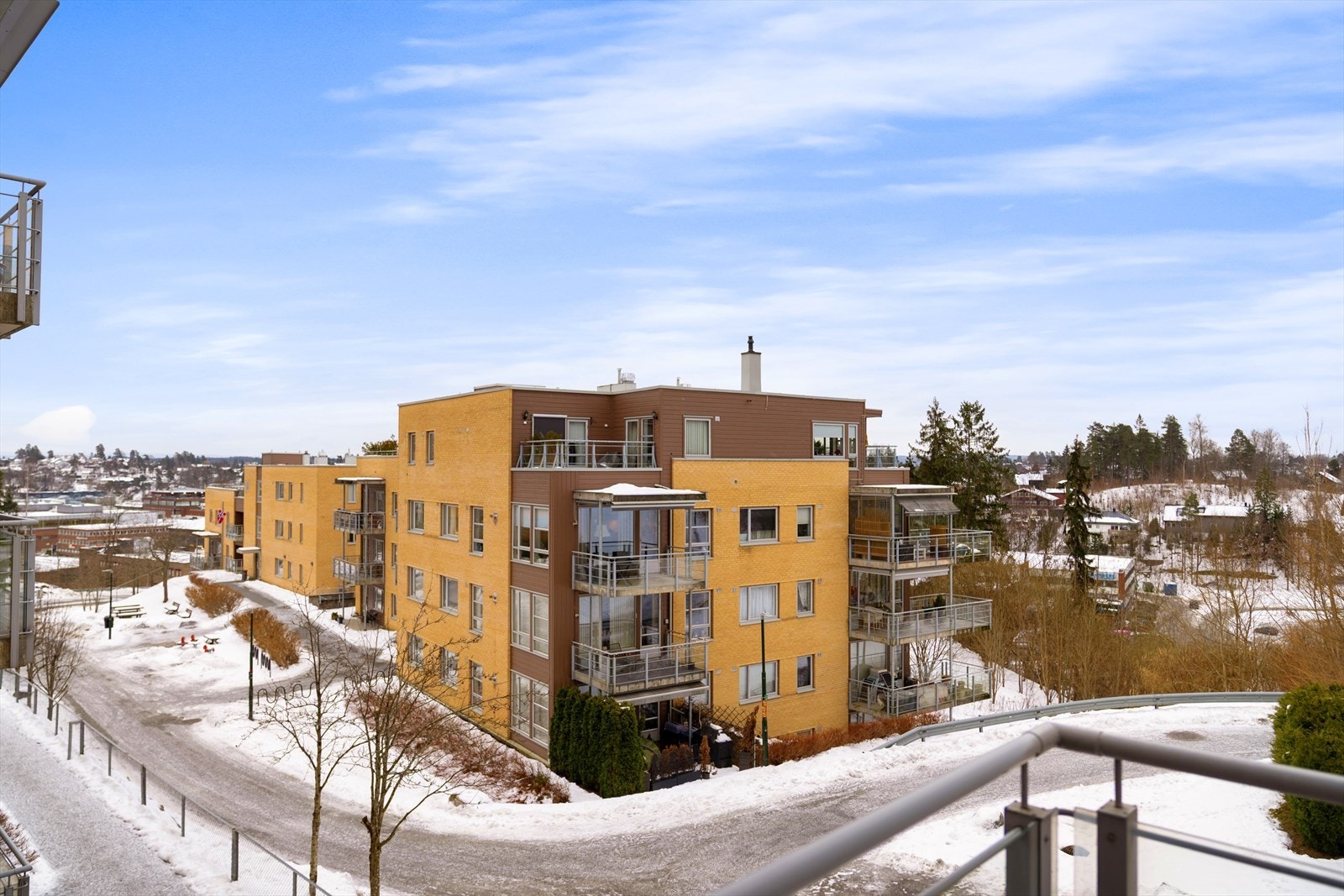 Utsikt fra balkongen. Galleribilde