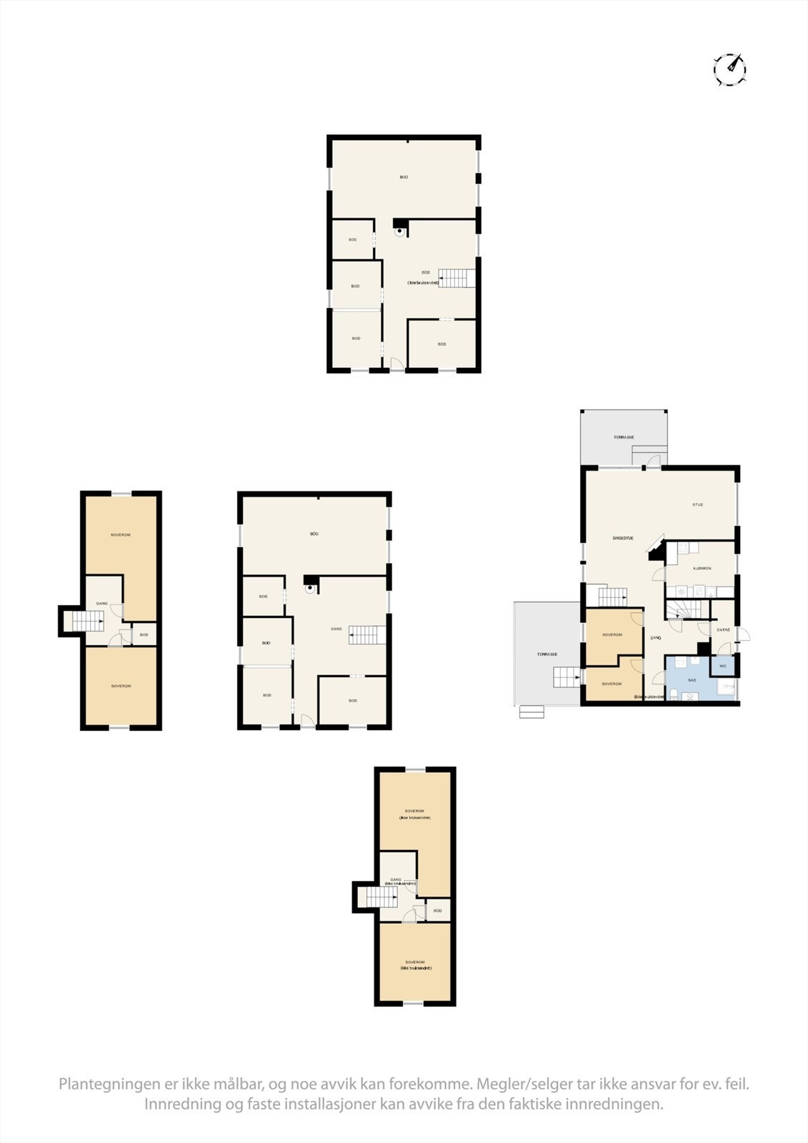 Vi starter først med plantegningen slik at det blir lettere å orientere seg. Galleribilde