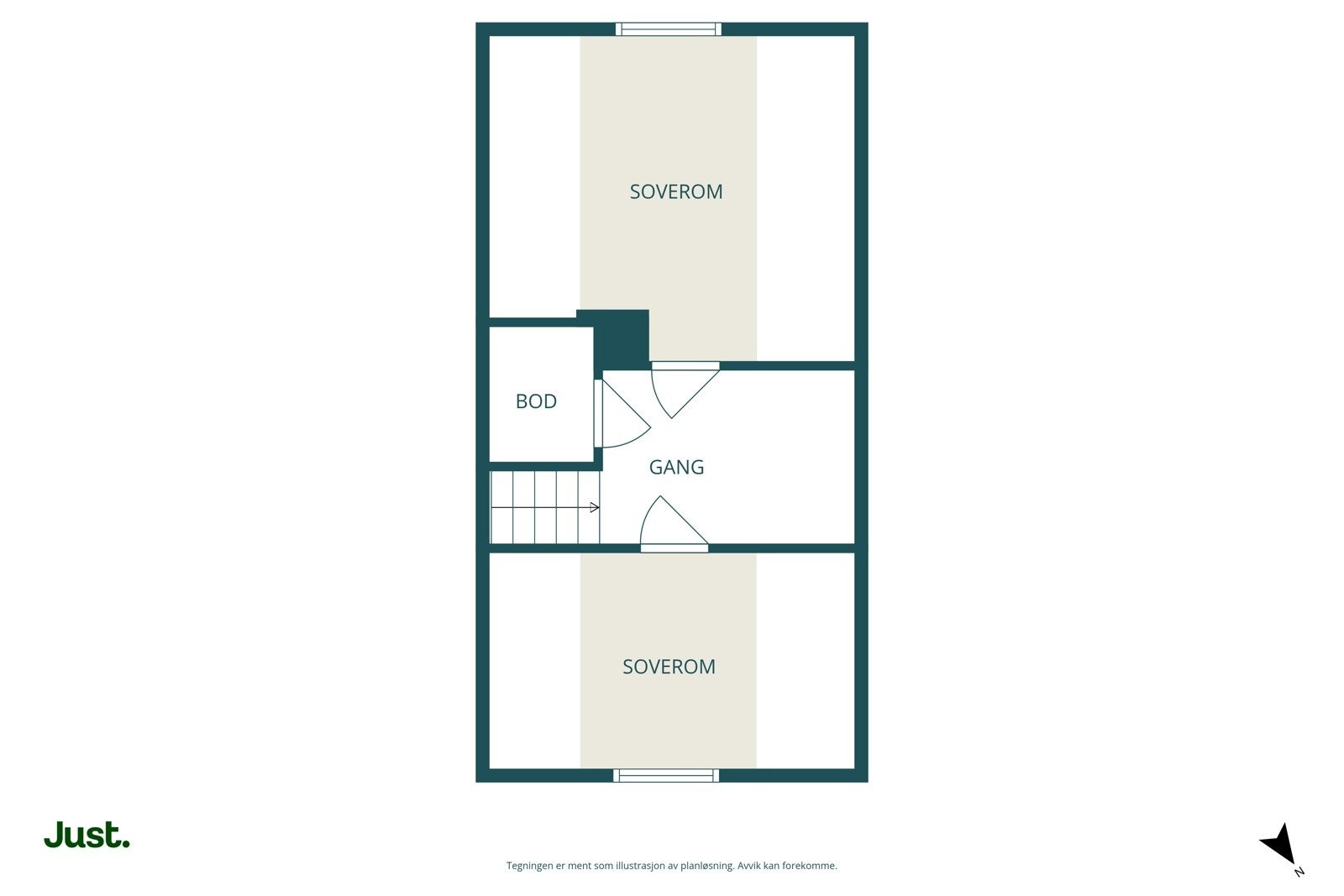 Planskisse loft Galleribilde