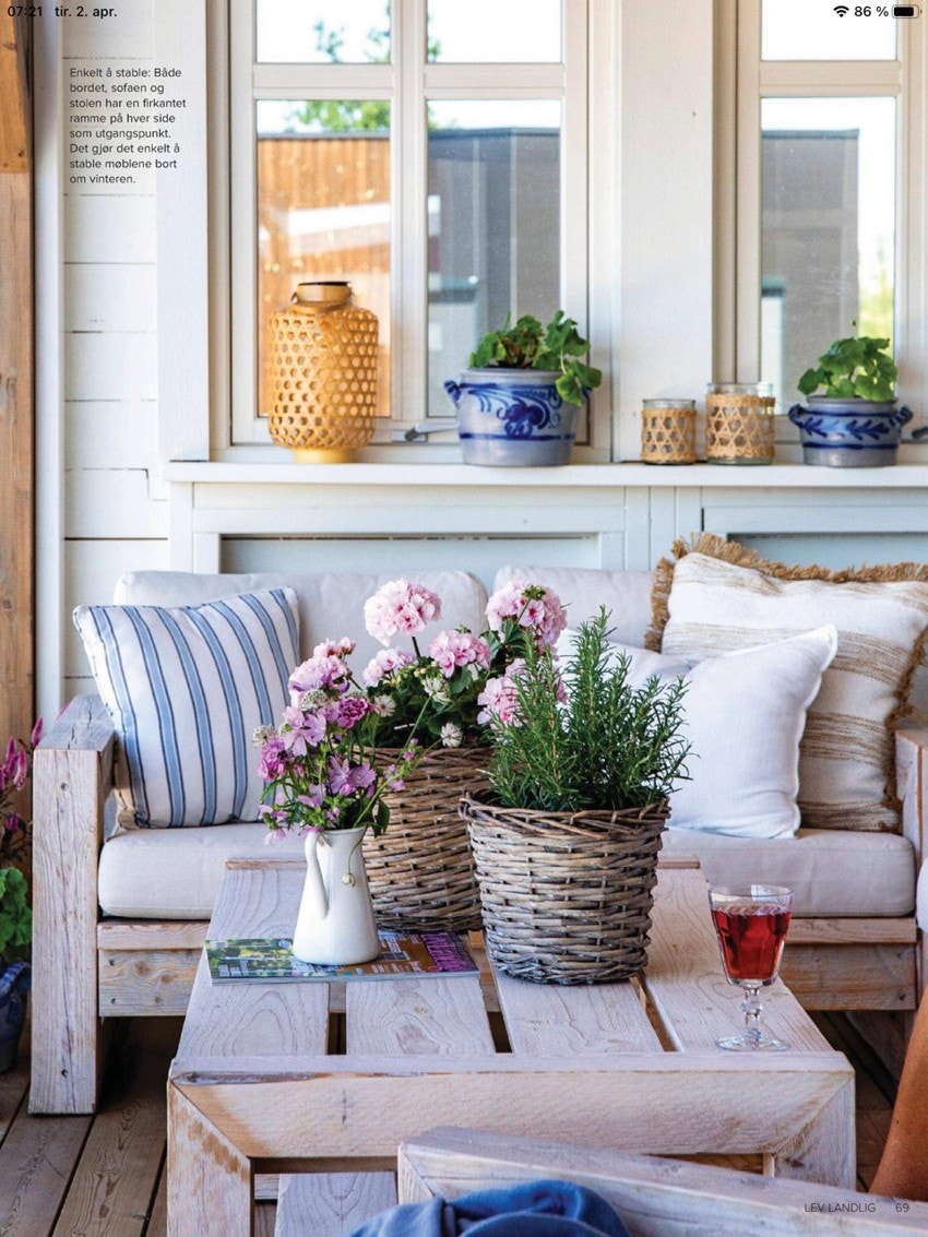 Reportasje i Lev Landlig nr. 4. Private bilder. Galleribilde