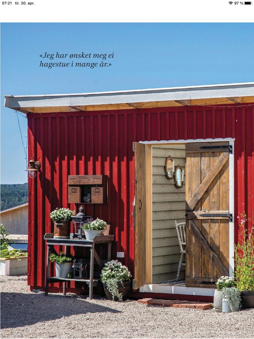 Reportasje i Lev Landlig nr. 5. Private bilder. Galleribilde