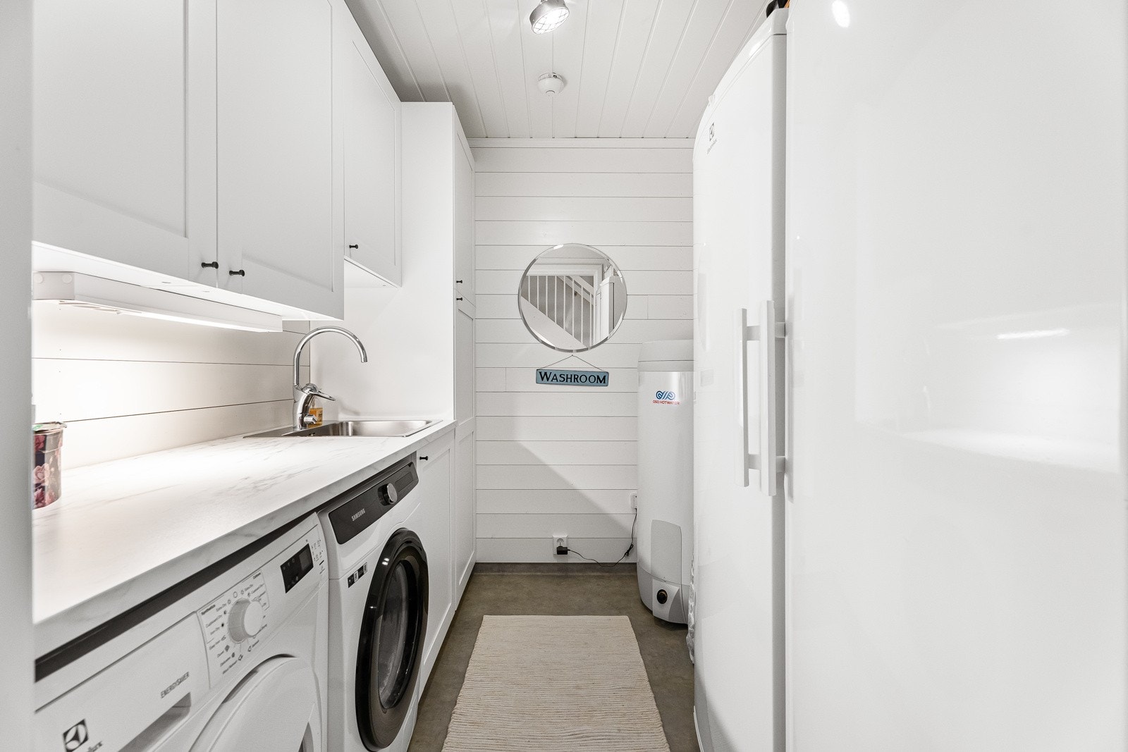 Vaskerom med innredning fra Ikea. Galleribilde