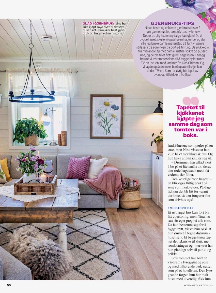 Boligreportasje i Hjemmet nr. 34, Private bilder. Galleribilde