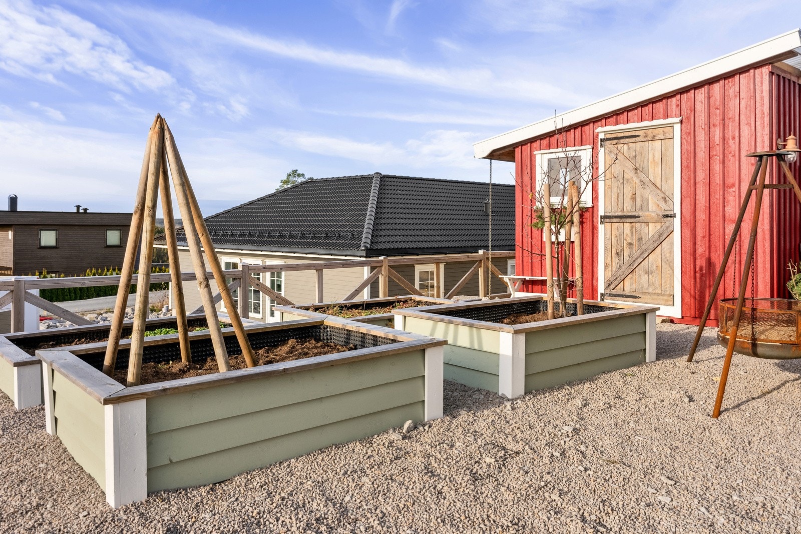 Store plantekasser følger med salget. Galleribilde