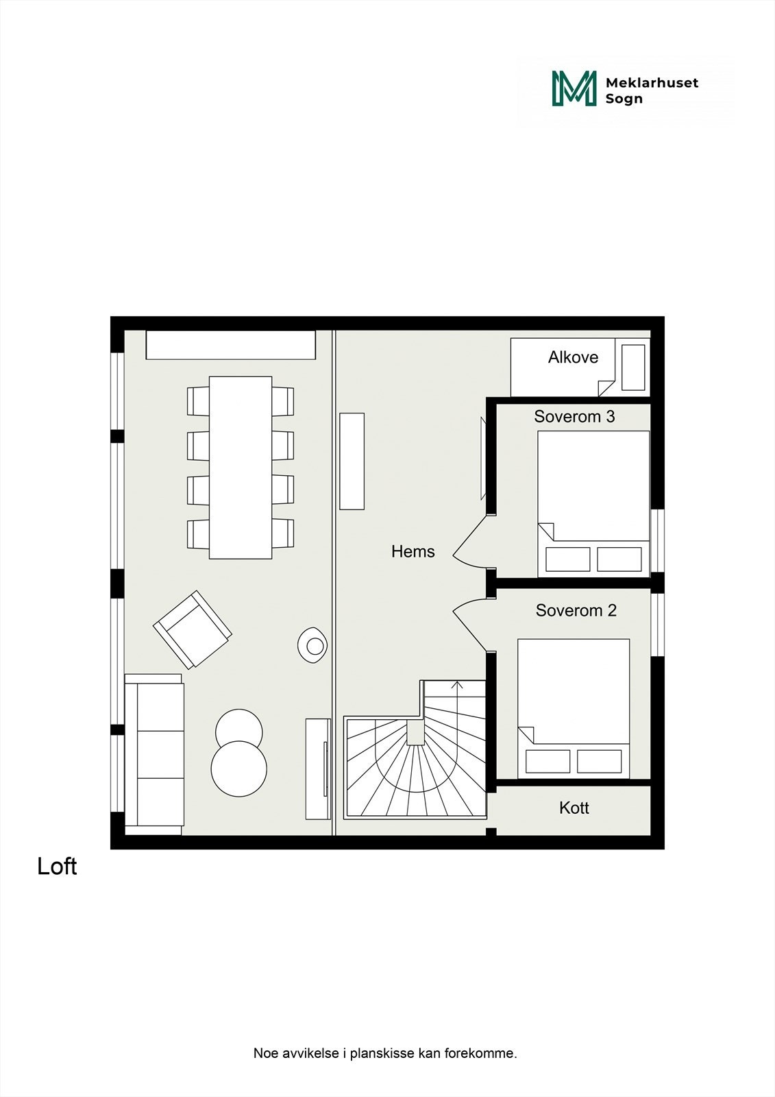 Planteikning Loft Galleribilde