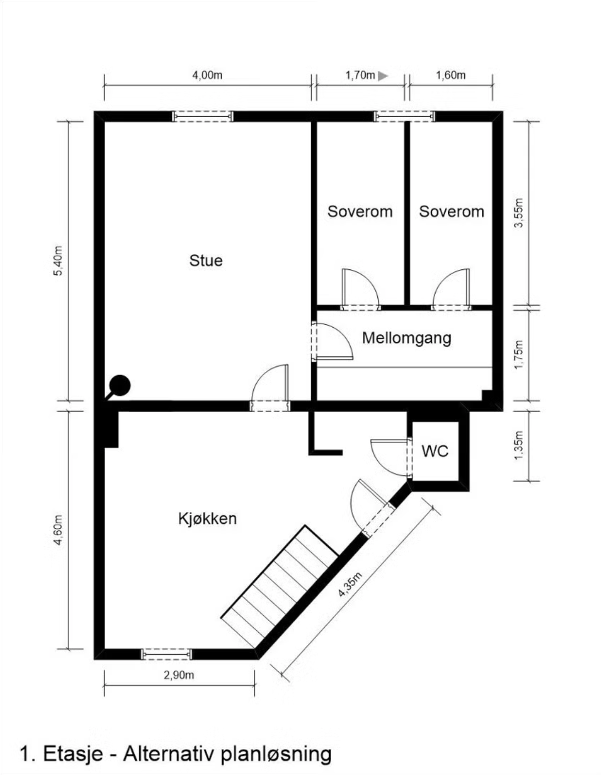 Alternativ planløsning Galleribilde