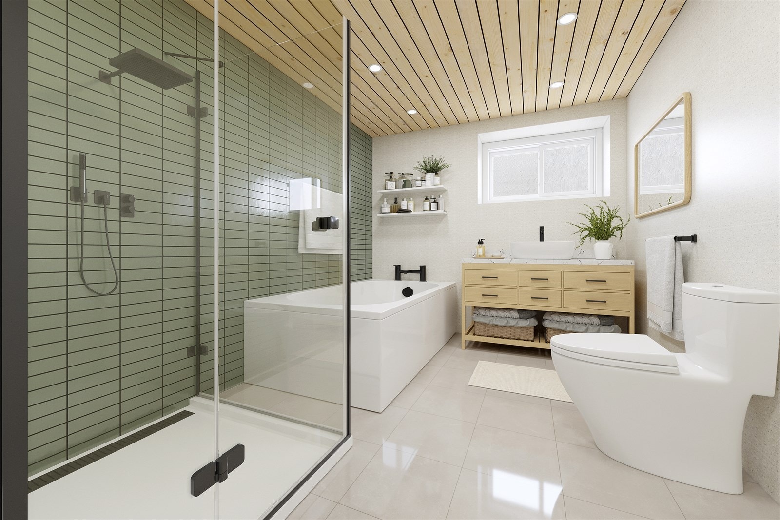 Virtuelt bilde: Et digitalt glimt av hvordan badet eksempelvis kan innredes. Galleribilde