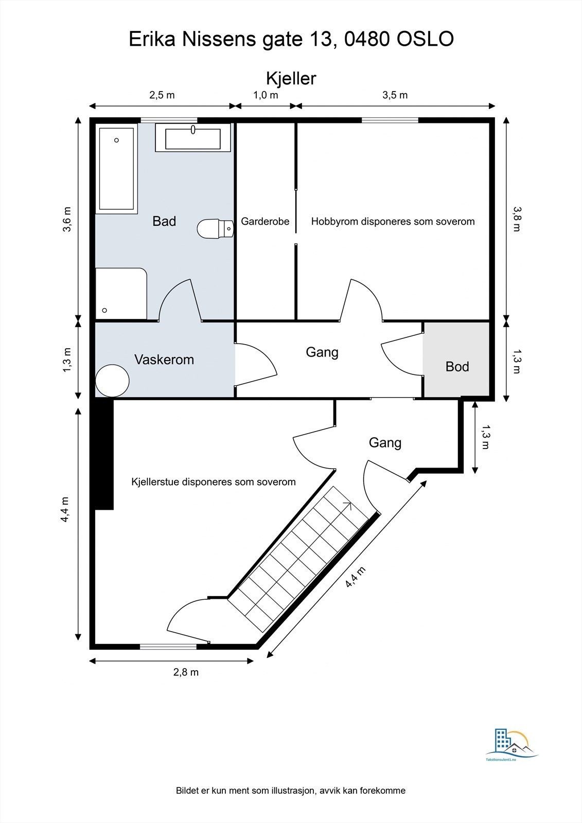 Plantegning til orientering. Galleribilde