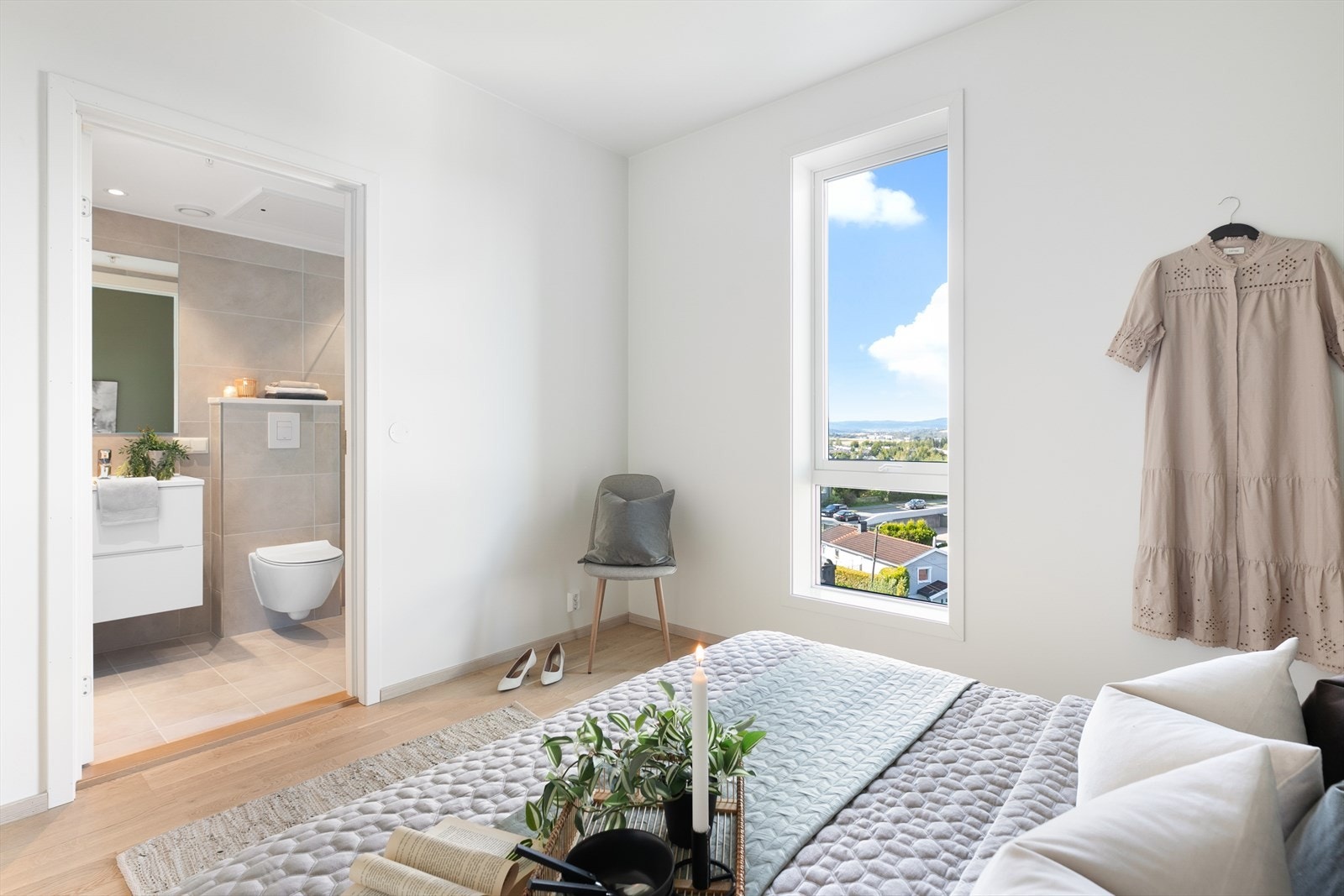 Hovedsoverommet har sitt eget bad. Galleribilde