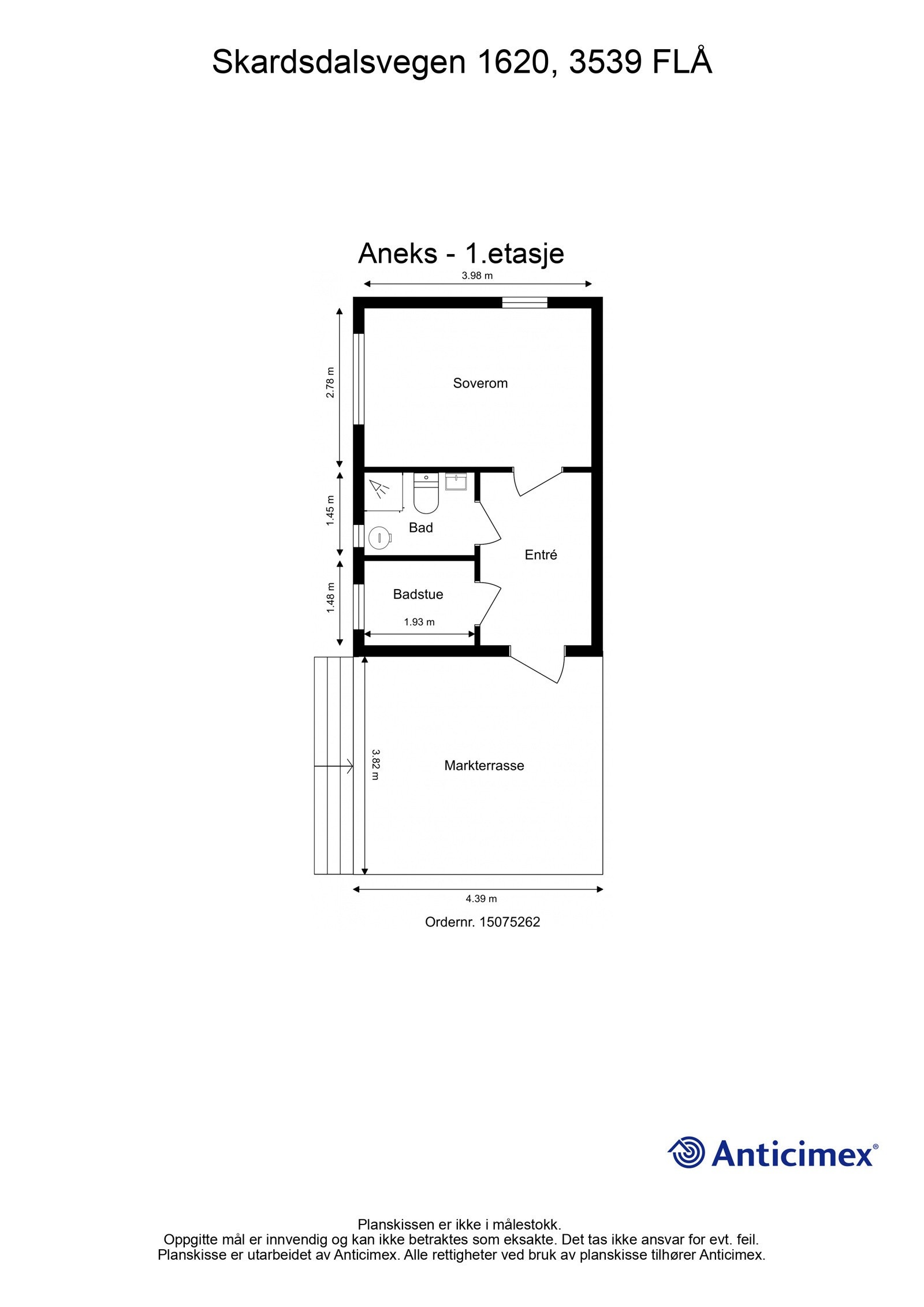 Plantegning anneks Galleribilde