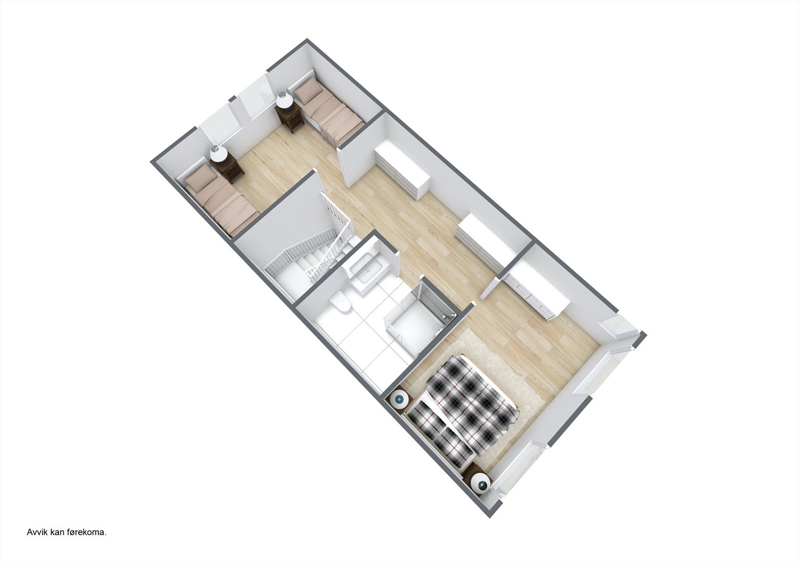 Planteikning 3D Loft Galleribilde