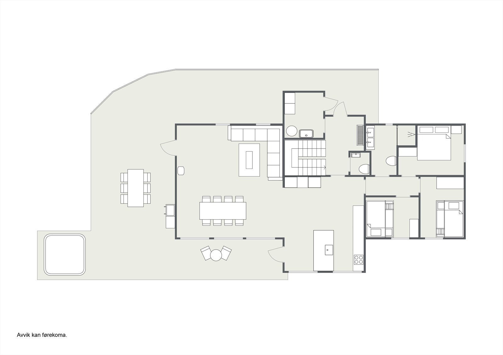 Planteikning 2D 1.ETG. Galleribilde