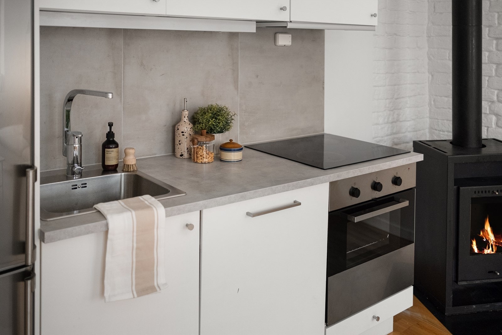 Det er avtrekk via balansert anlegg. Galleribilde