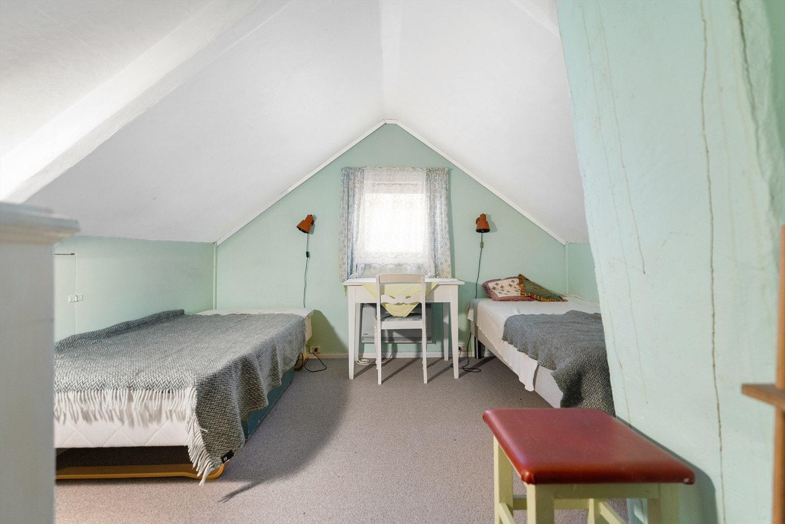 Rom innredet til soverom 4. (Ikke omsøkt fra tilleggsdel til hoveddel) Galleribilde