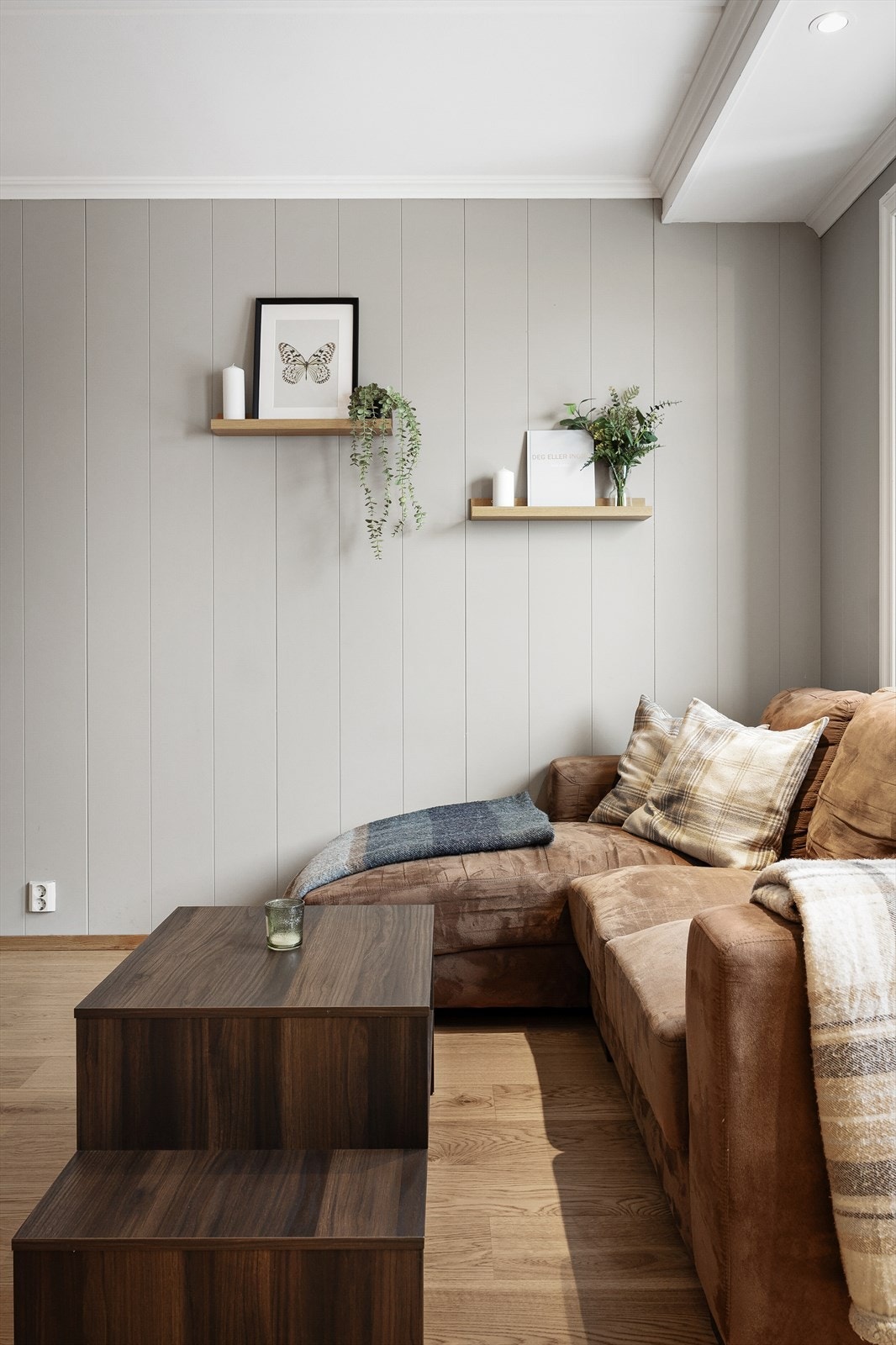 Downlights i takkasse i stue og kjøkken Galleribilde