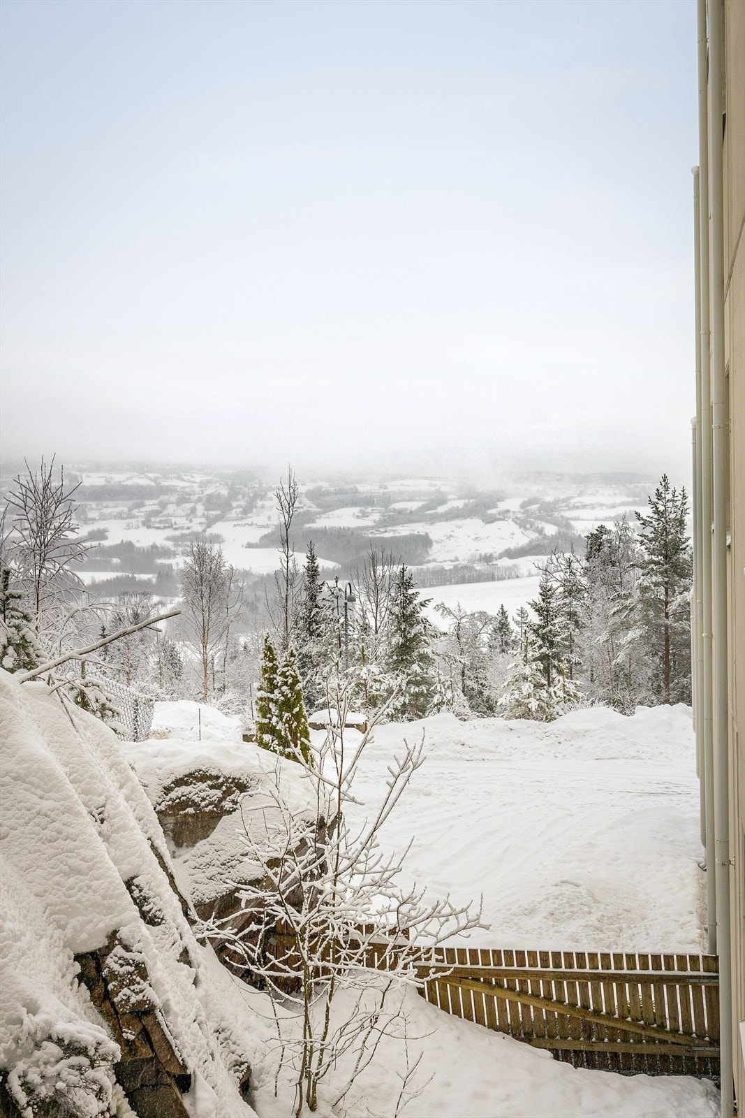 Det er fin utsikt fra balkongen Galleribilde
