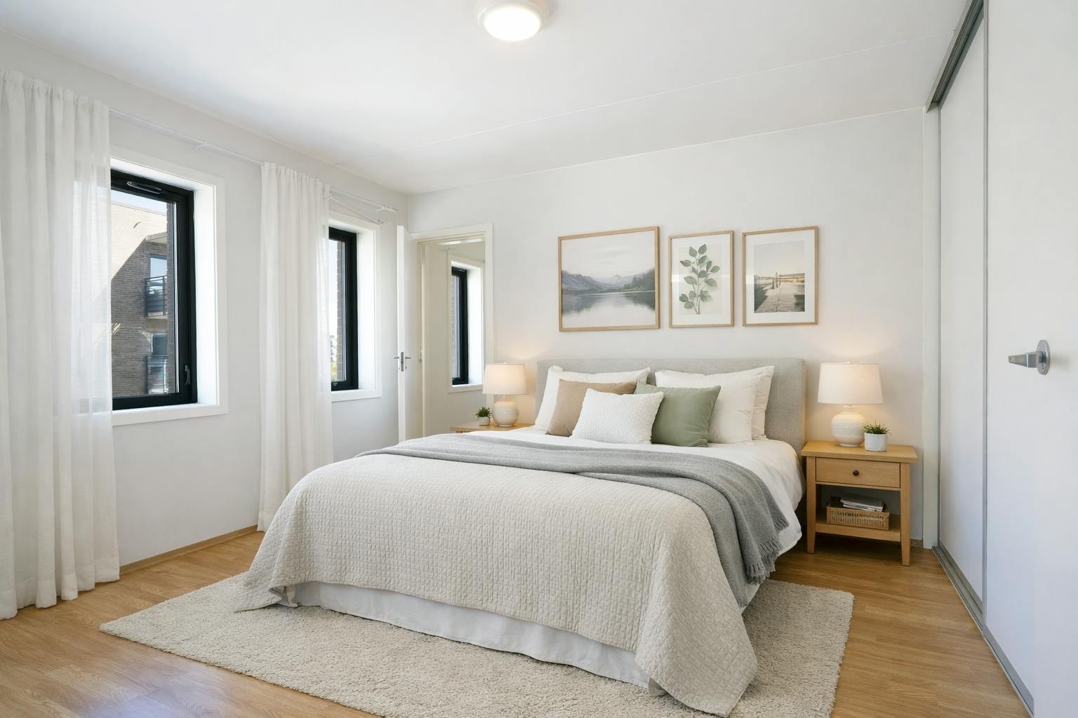 Stort hovedsoverom, stor skyvedørsgarderobe og innvendig bod i anknytning Galleribilde