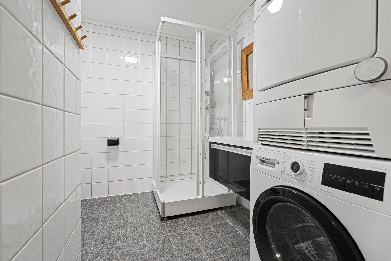 Praktisk dusjkabinett. Galleribilde