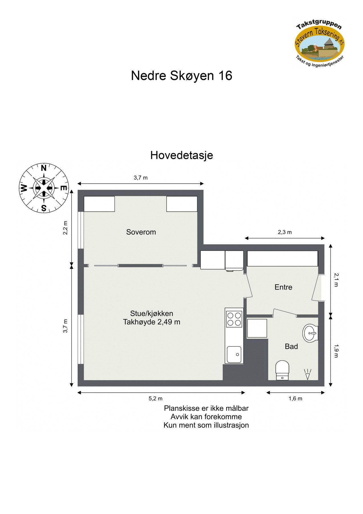 Plantegning Galleribilde
