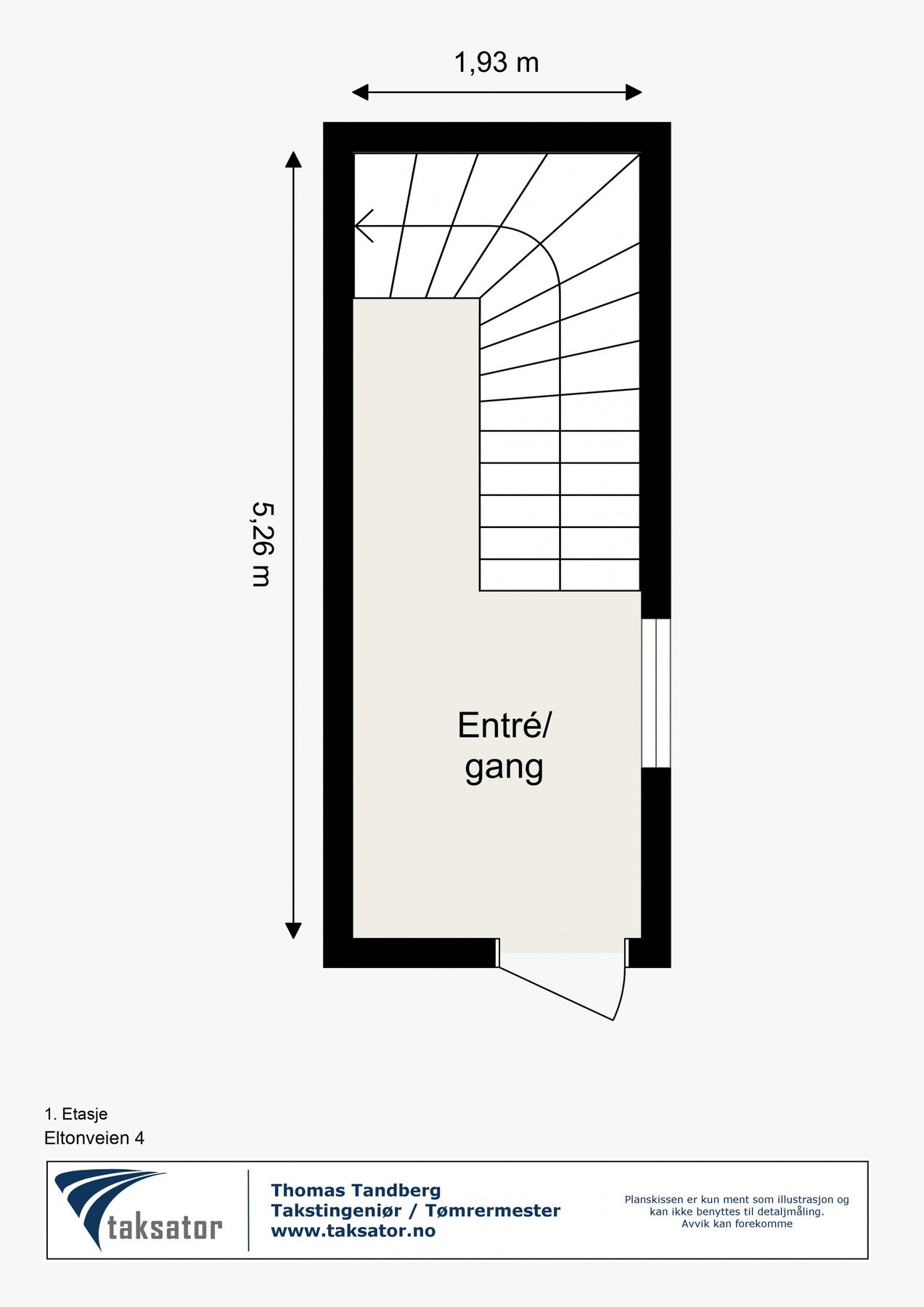 Seksjonen har et romslig inngangsparti. Galleribilde
