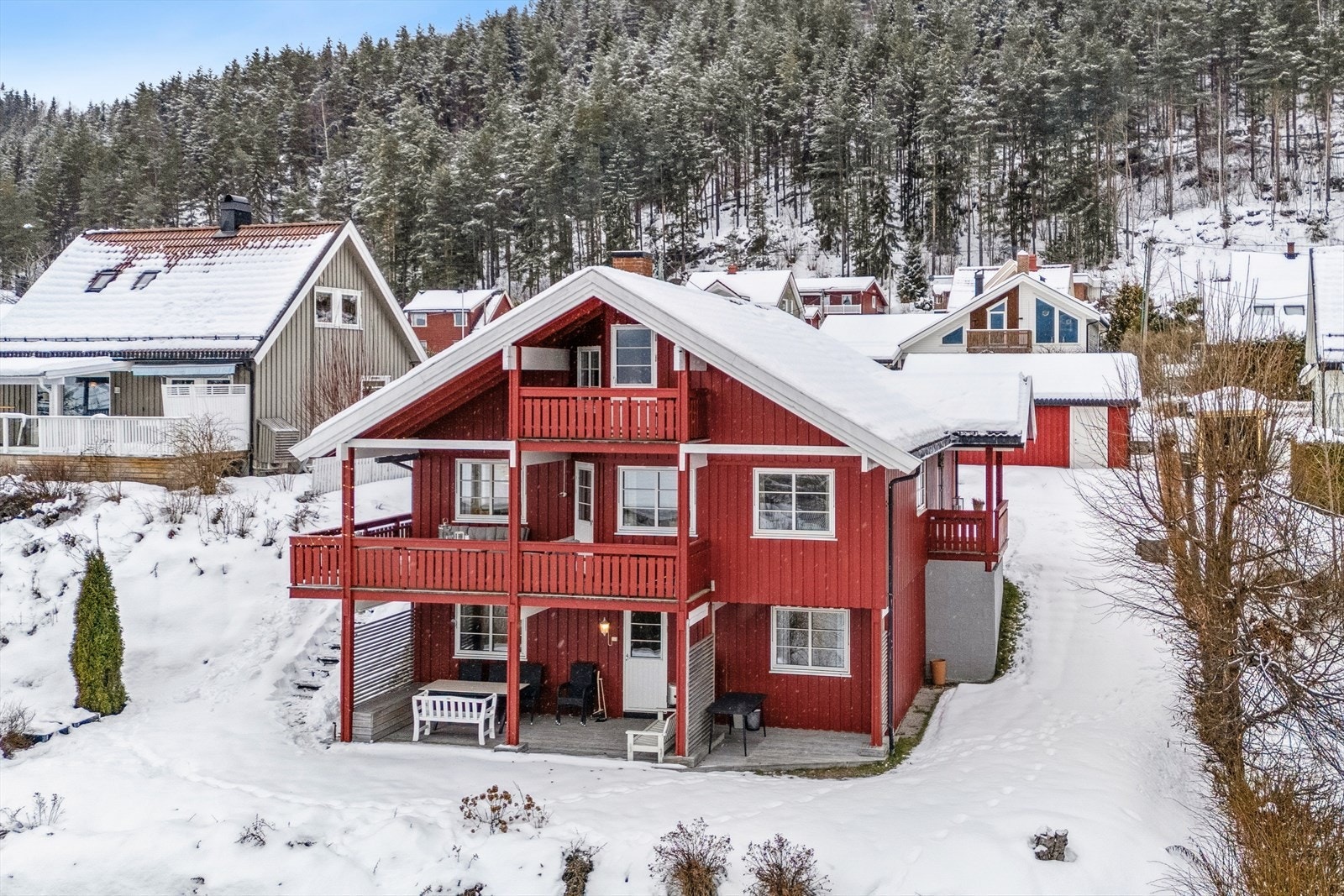 Fasadebilde av boligen. Galleribilde