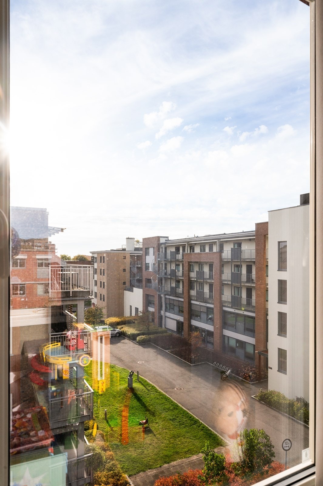 Utsikt mot fellesområdene. Galleribilde