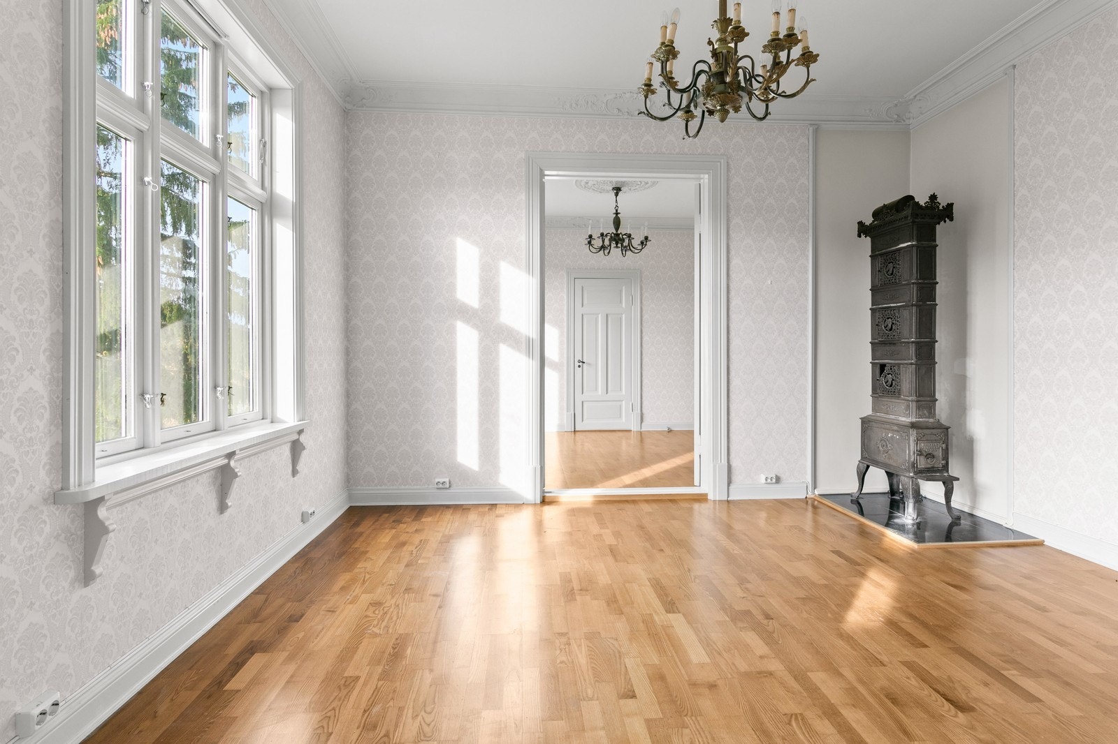 En leilighet med god takhøyde. Galleribilde