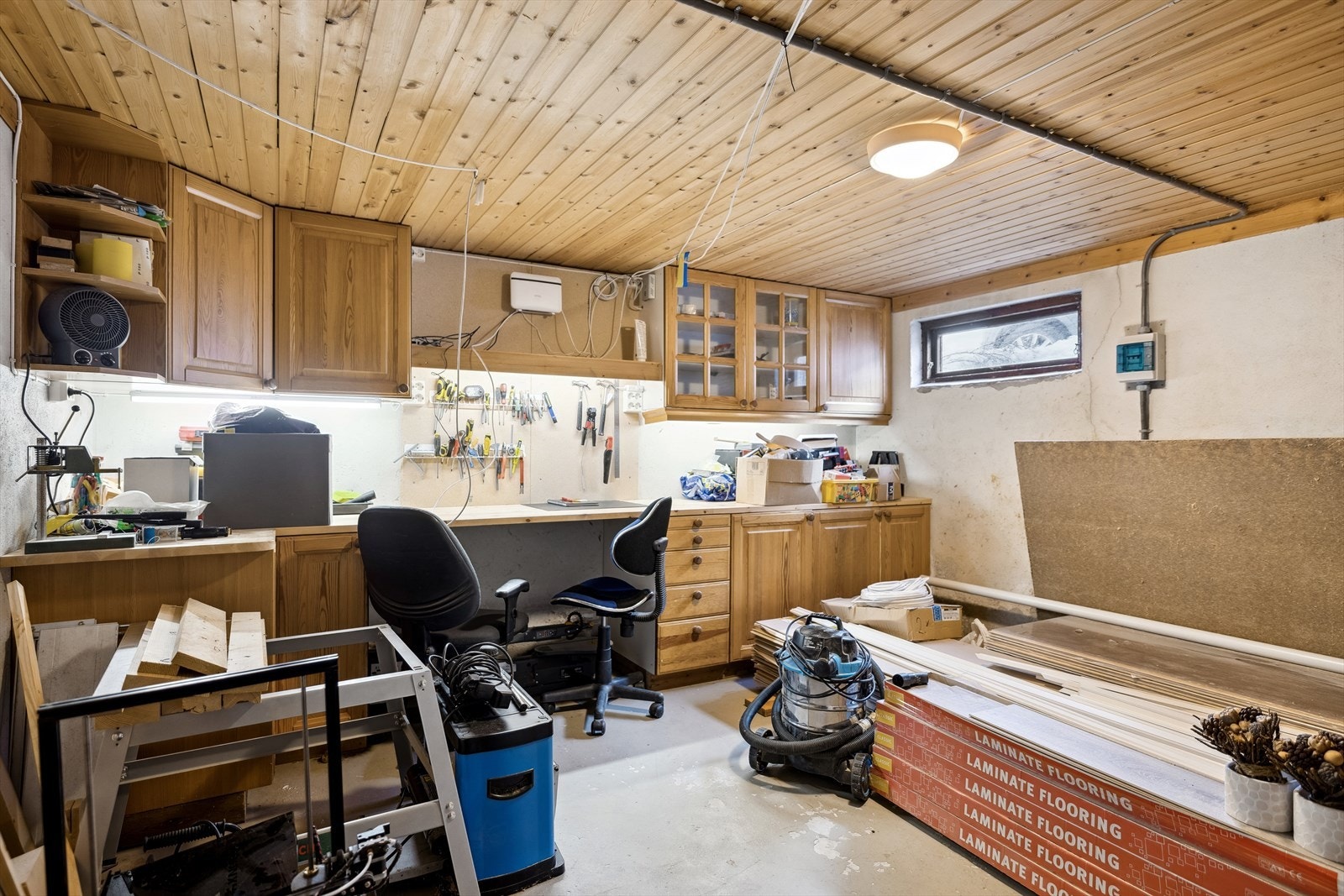 Hobbyrom kjeller. Galleribilde