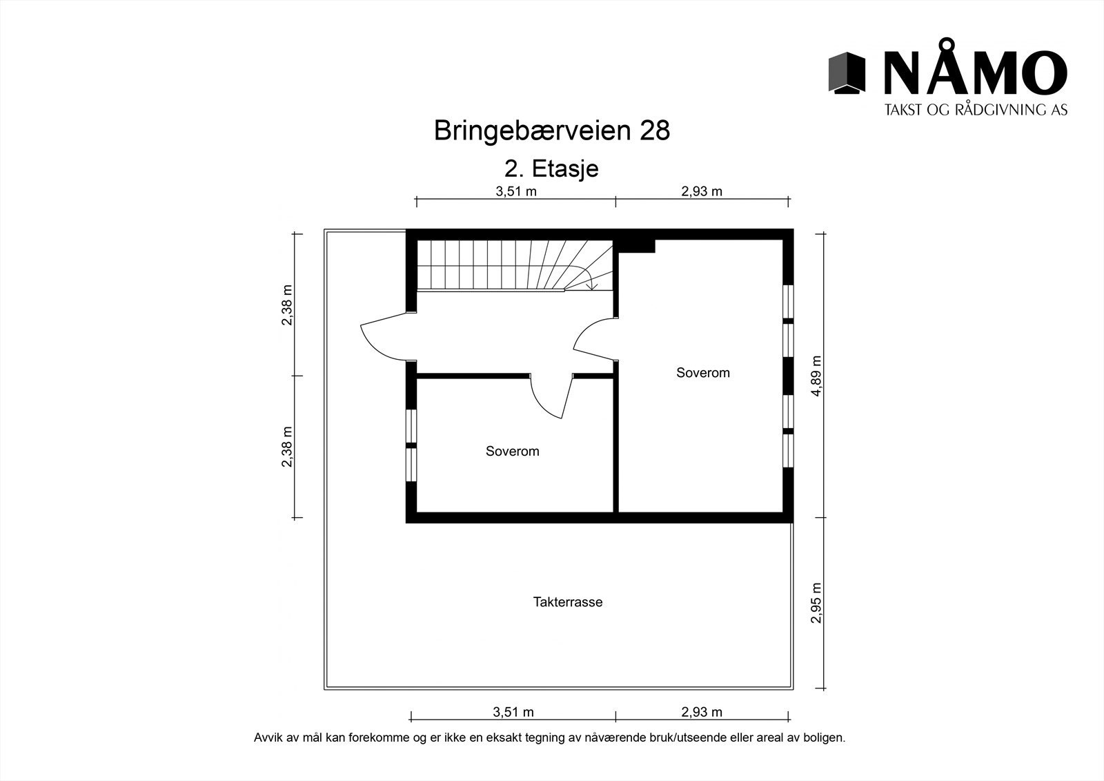 Floorplan letterhead - Bringebærveien 28 - 2. Etasje - 2D Floor Plan.jpg Galleribilde