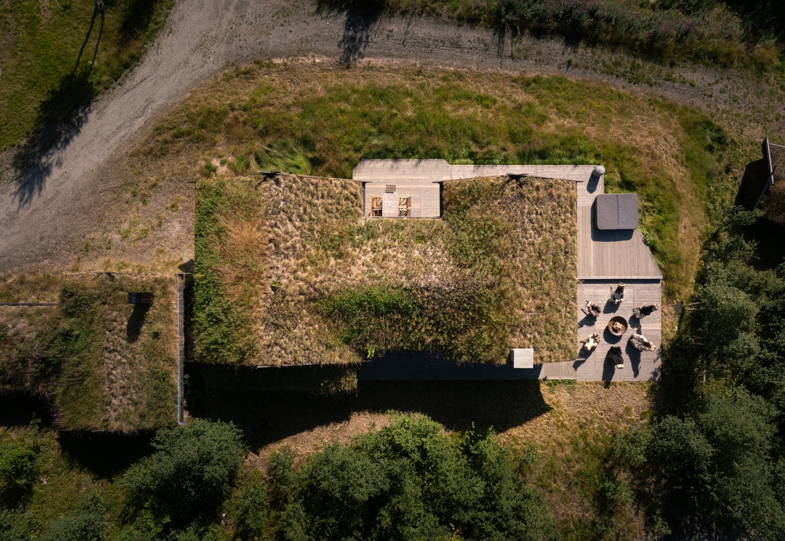 Hytten har torvtak Galleribilde