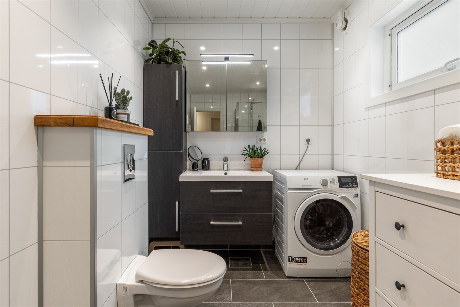 Badet har også opplegg for vaskemaskin Galleribilde