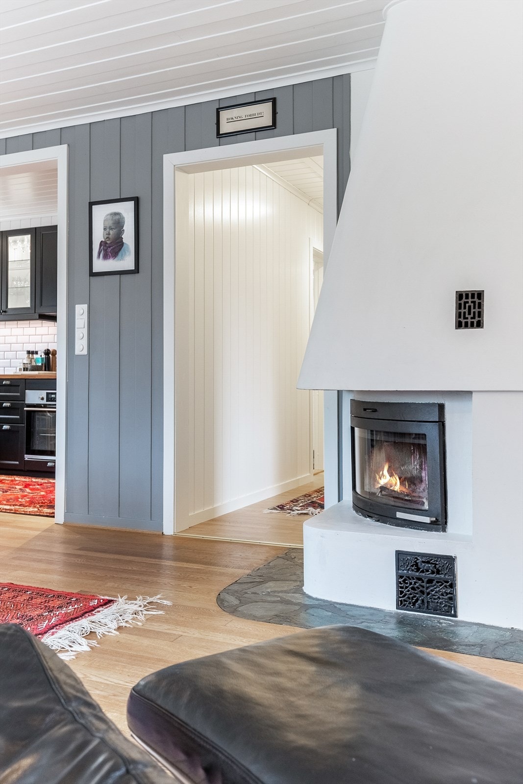 Peisen gir lun og god varme på vinterstid Galleribilde