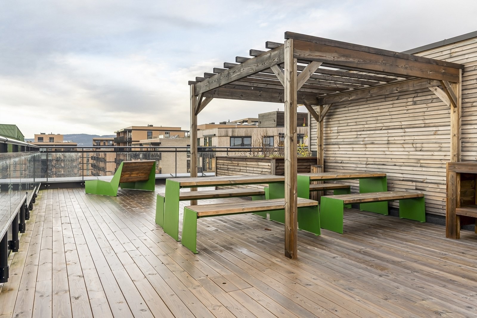 Borettslaget har et felles takterrasse. Galleribilde