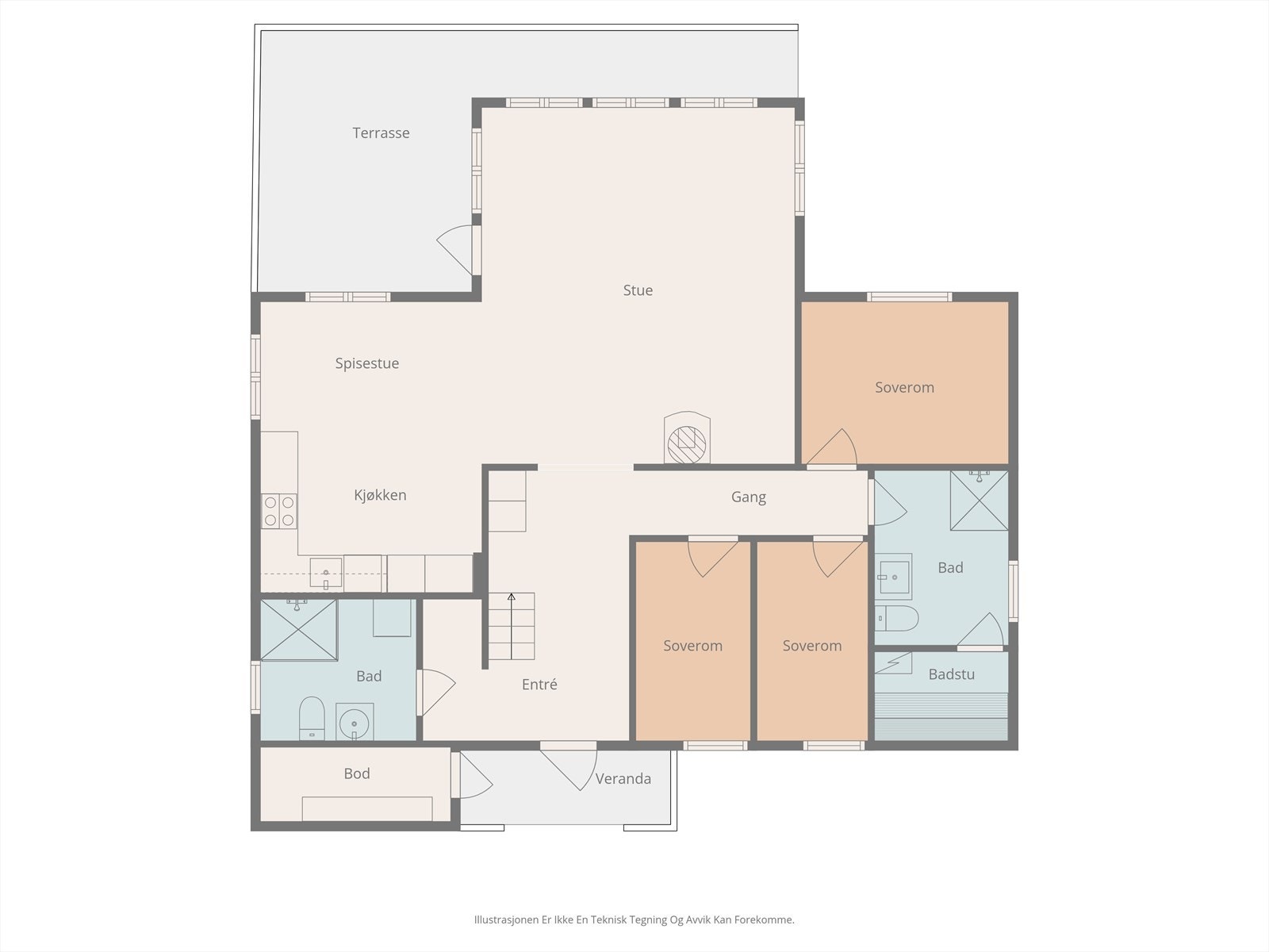 Plantegning 1.etasje. Galleribilde