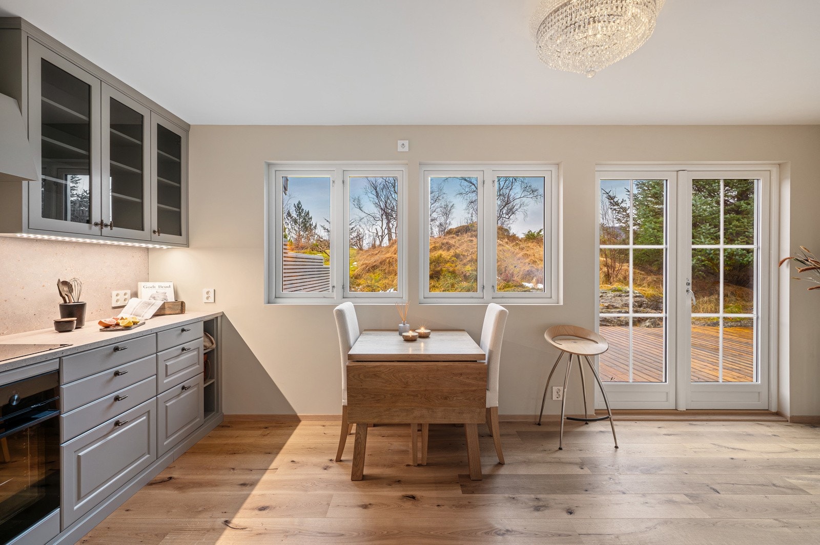 Det er montert komfyrvakt og lekkasjestopper Galleribilde