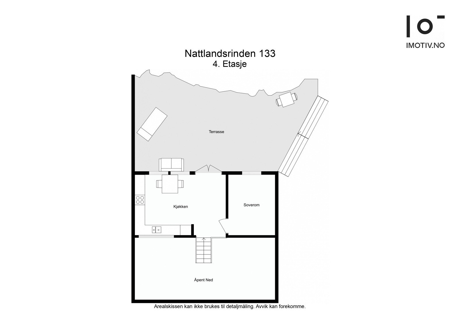 Hovedetasje- kjøkken og soverom Galleribilde