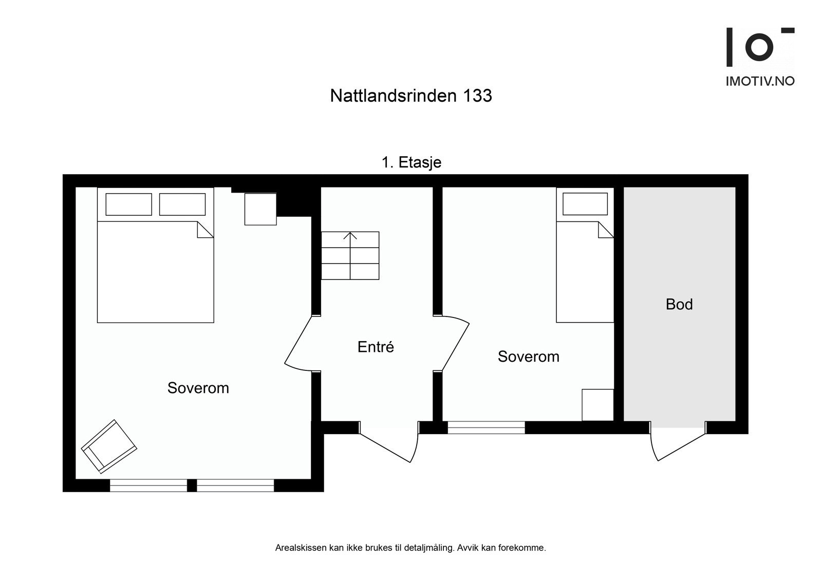 Planskisse underetasje- inngangsparti Galleribilde