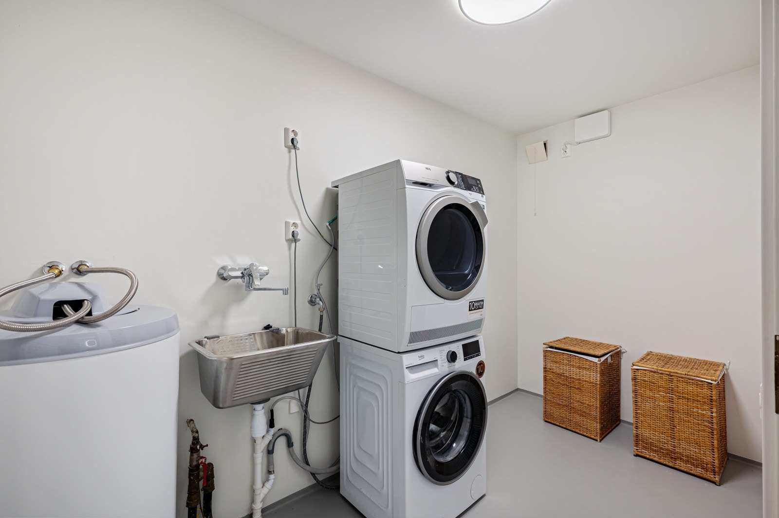 En familiebolig trenger et eget vaskerom. Galleribilde