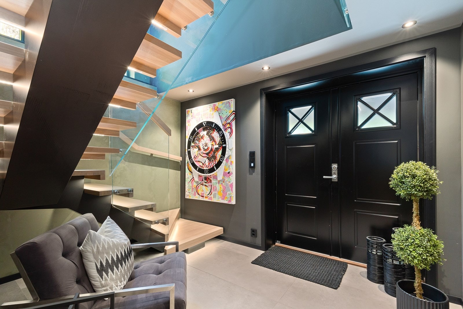 Innbydende inngangsparti. Galleribilde