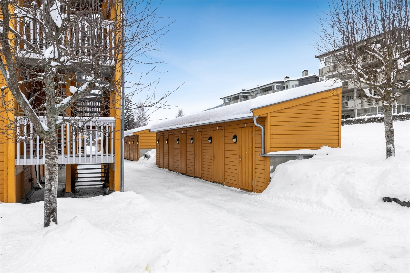 Leiligheten har enkel adkomst på bakkeplan. Galleribilde
