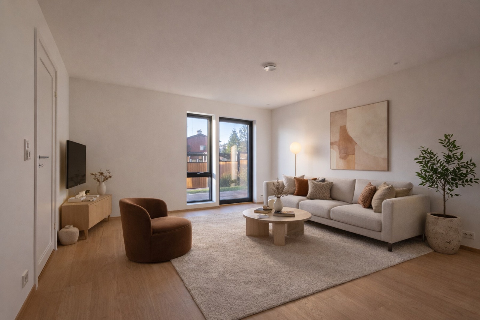 Utleiedel/ungdomsavdeling- Illustrasjon er av illustrativ karakter og angir nødvendigvis ikke korrekt gjengivelse av elementer i boligene. Galleribilde