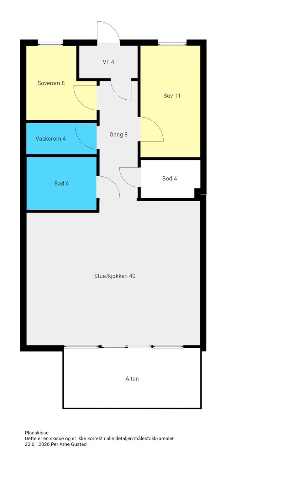 Planskisse Galleribilde