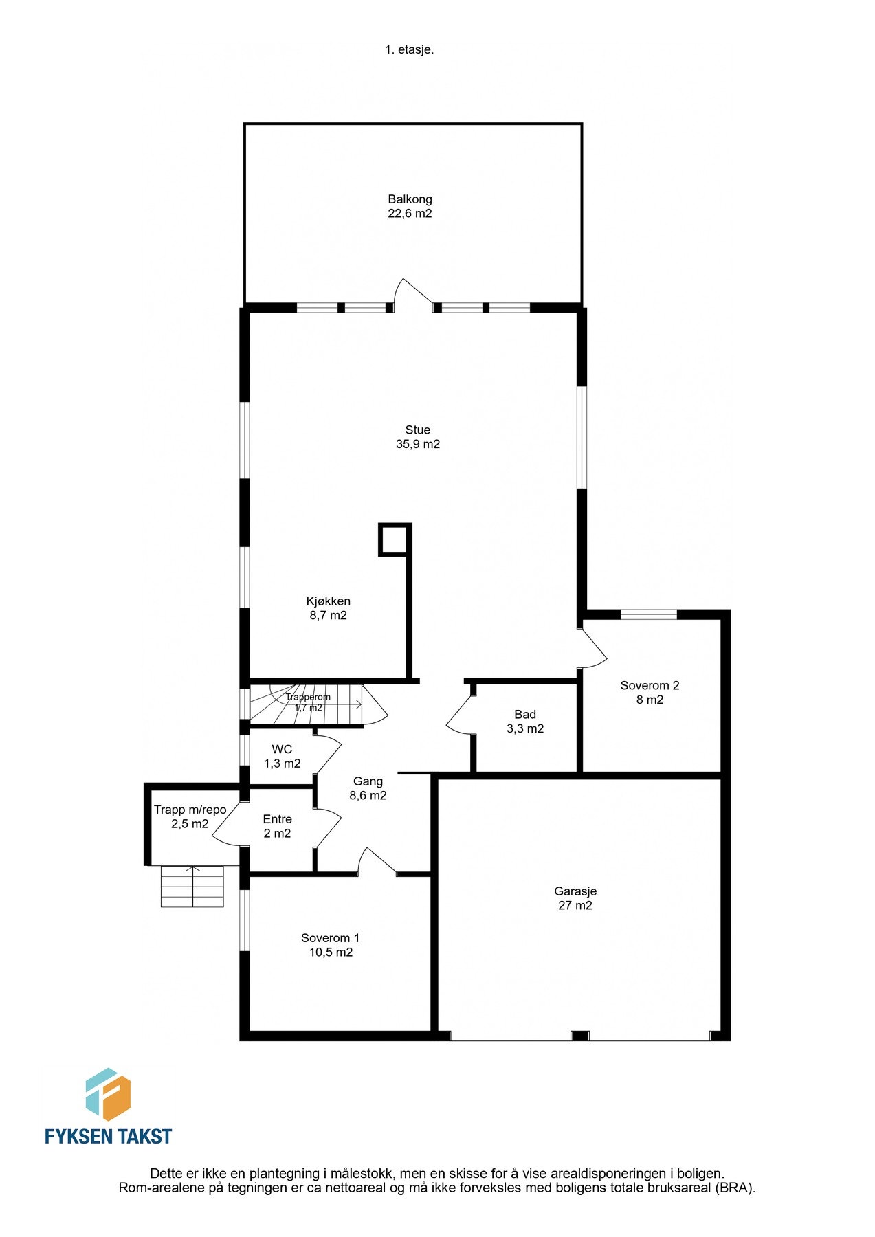 Planskisse 1.etasje Galleribilde